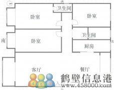 老区城市家园3室2厅2卫（老公安局家属院）